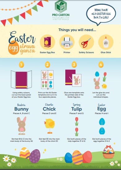 Easter eggstravaganza Cartonboard Cut Out for Kids