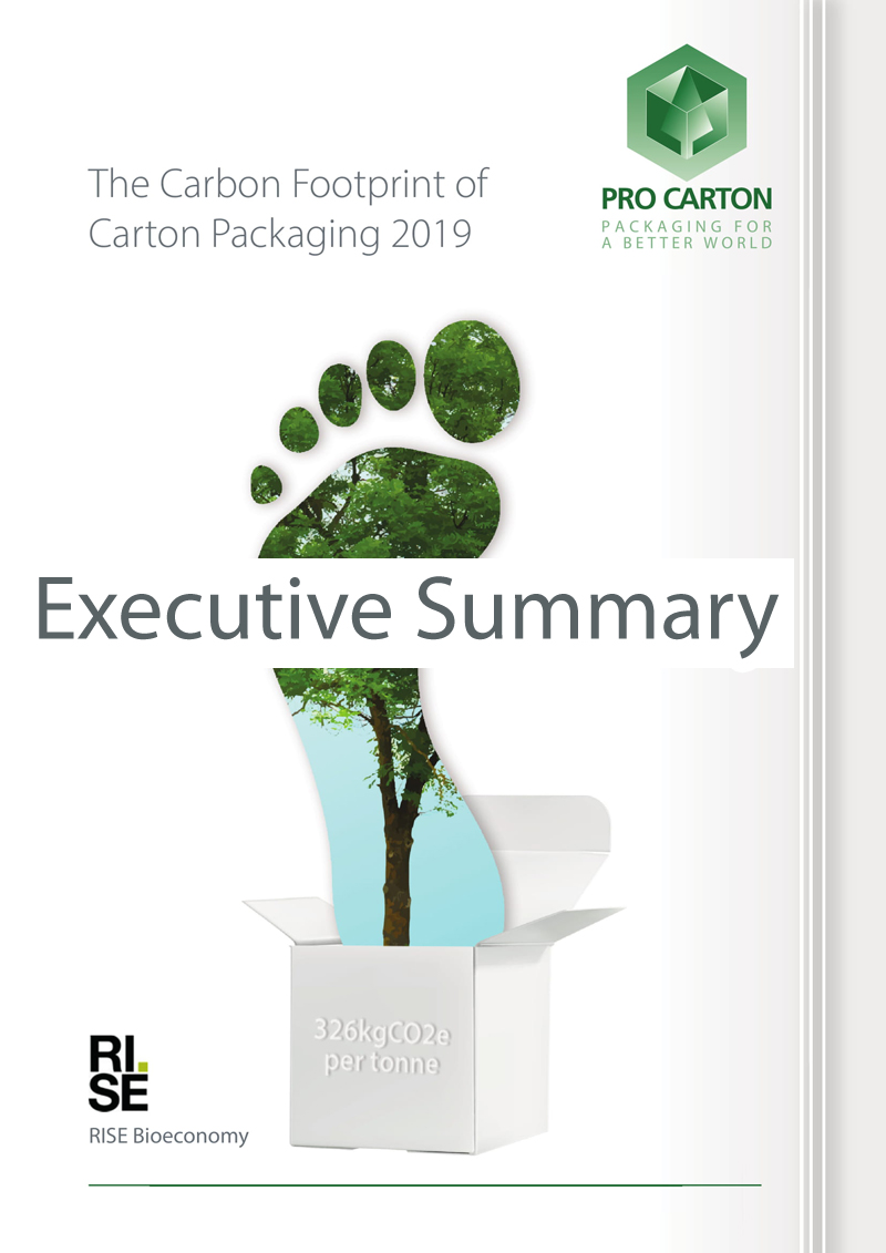 Die CO2-Bilanz von Kartonverpackungen 2019 Zusammenfassung