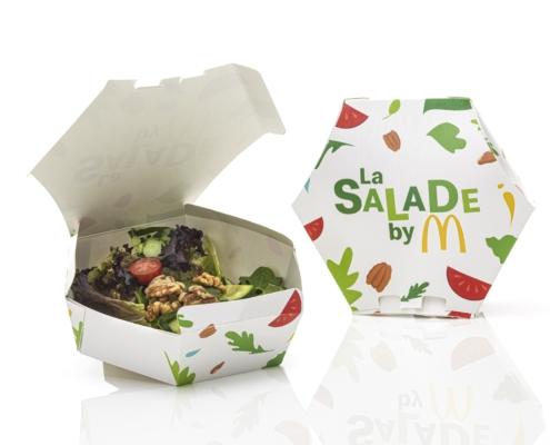 McDonald's - Boîte à salade hexagonale à clapet - 278534