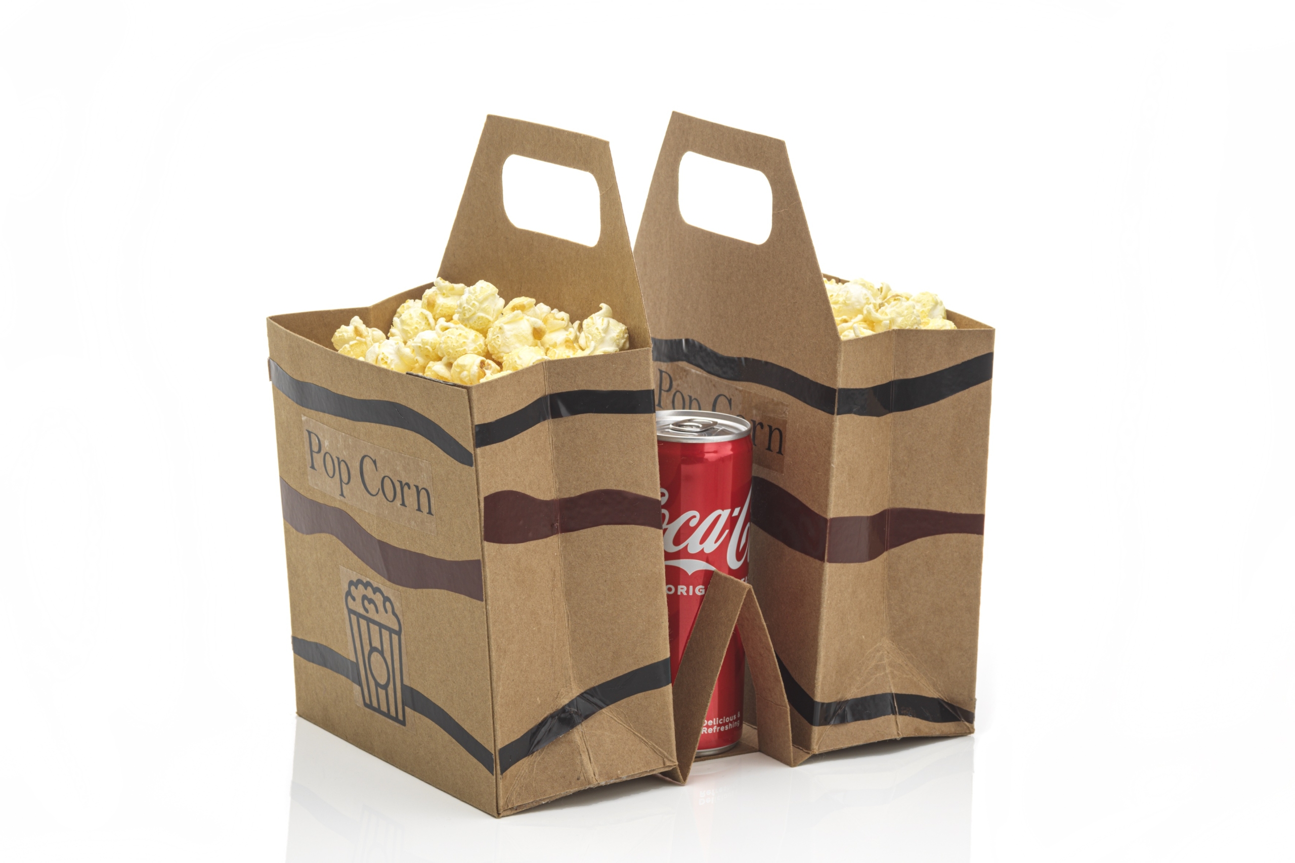 Twin Bags for Popcorn and Beverages