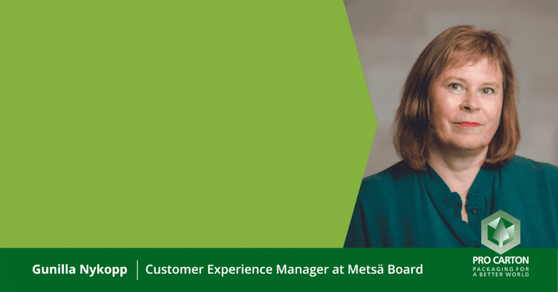 Gunilla Nykopp, Customer Experience Manager bei Metsa Board, spricht über ihre Karriere in der Karton- und Faltschachtelindustrie