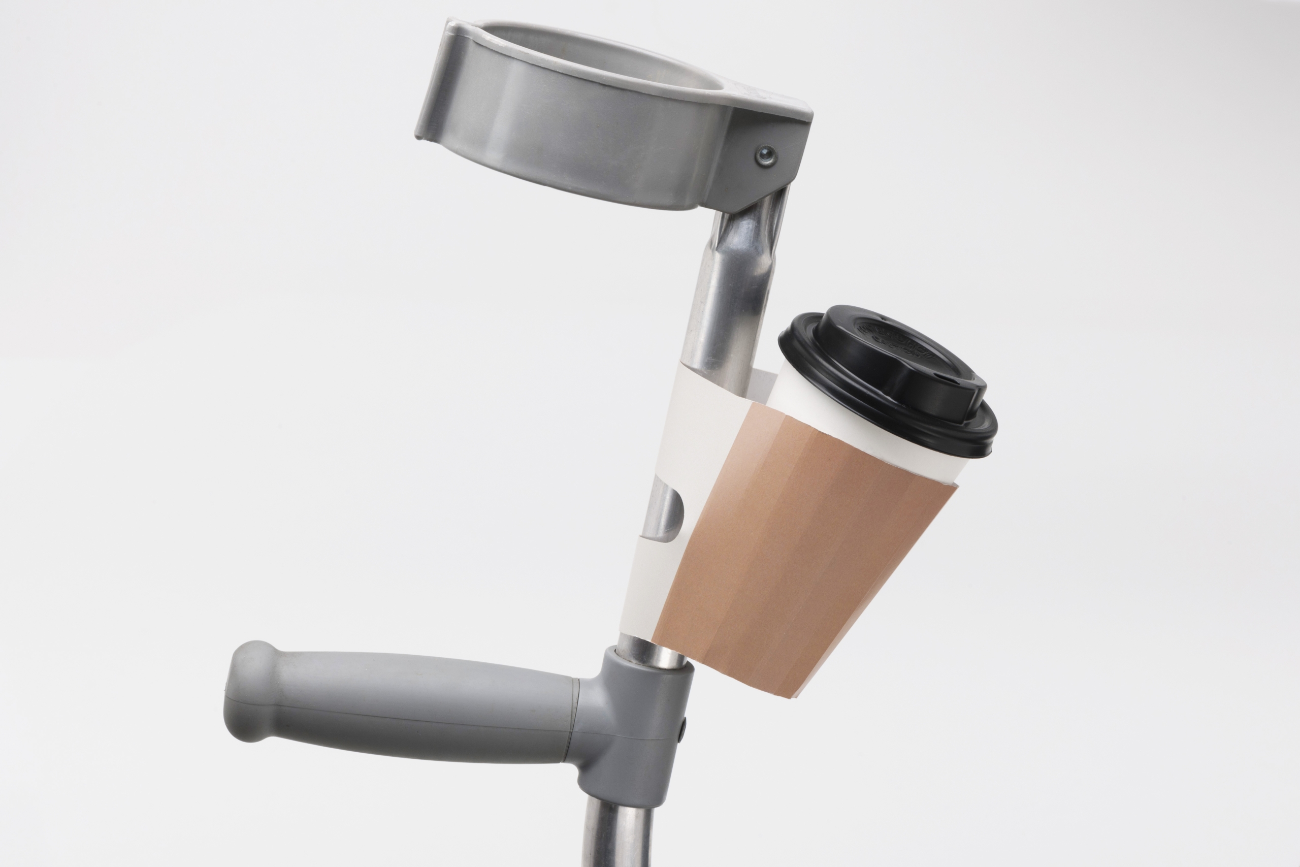 Innovative Crutch Cup Holder