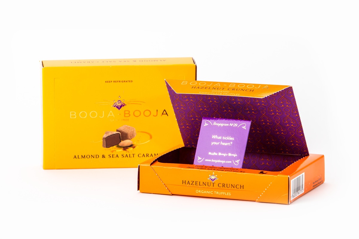 Booja-Booja Six paquets de truffes - La collection arc-en-ciel
