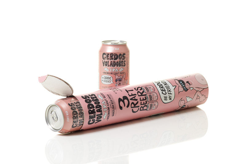 Good Beer S.L. Cerdos Voladores tubo de 3 latas