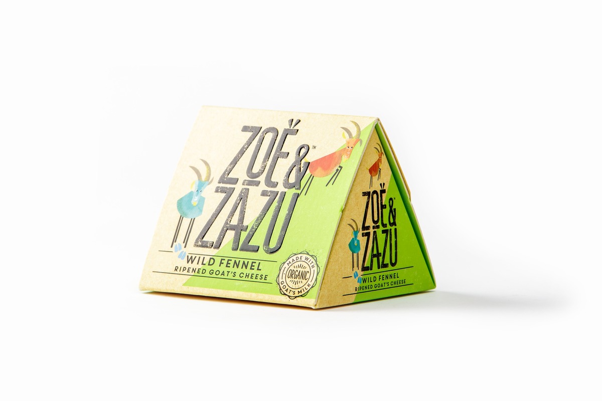 Emballage du fromage de chèvre Zoe & Zazu