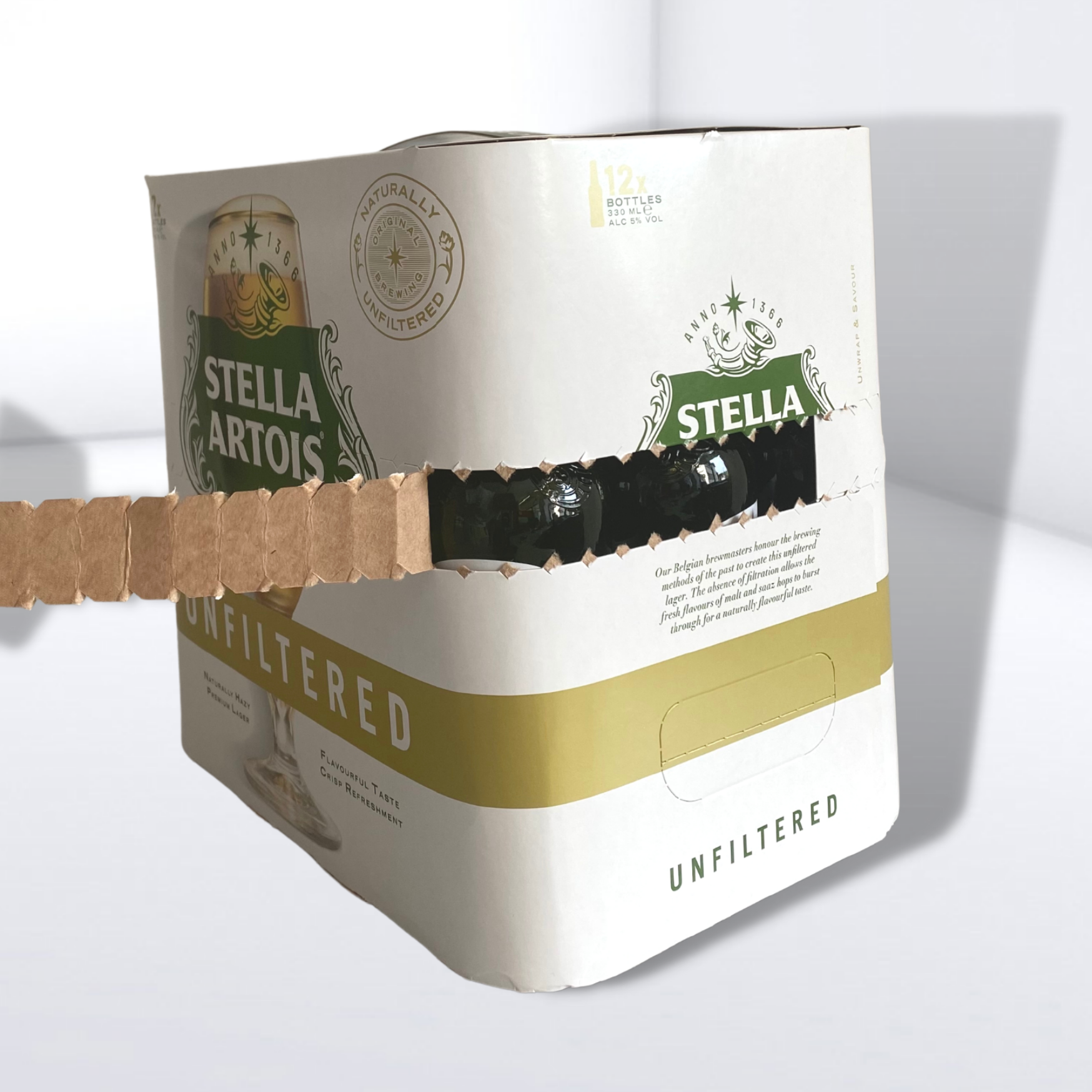 Bottle packaging for Stella Artois