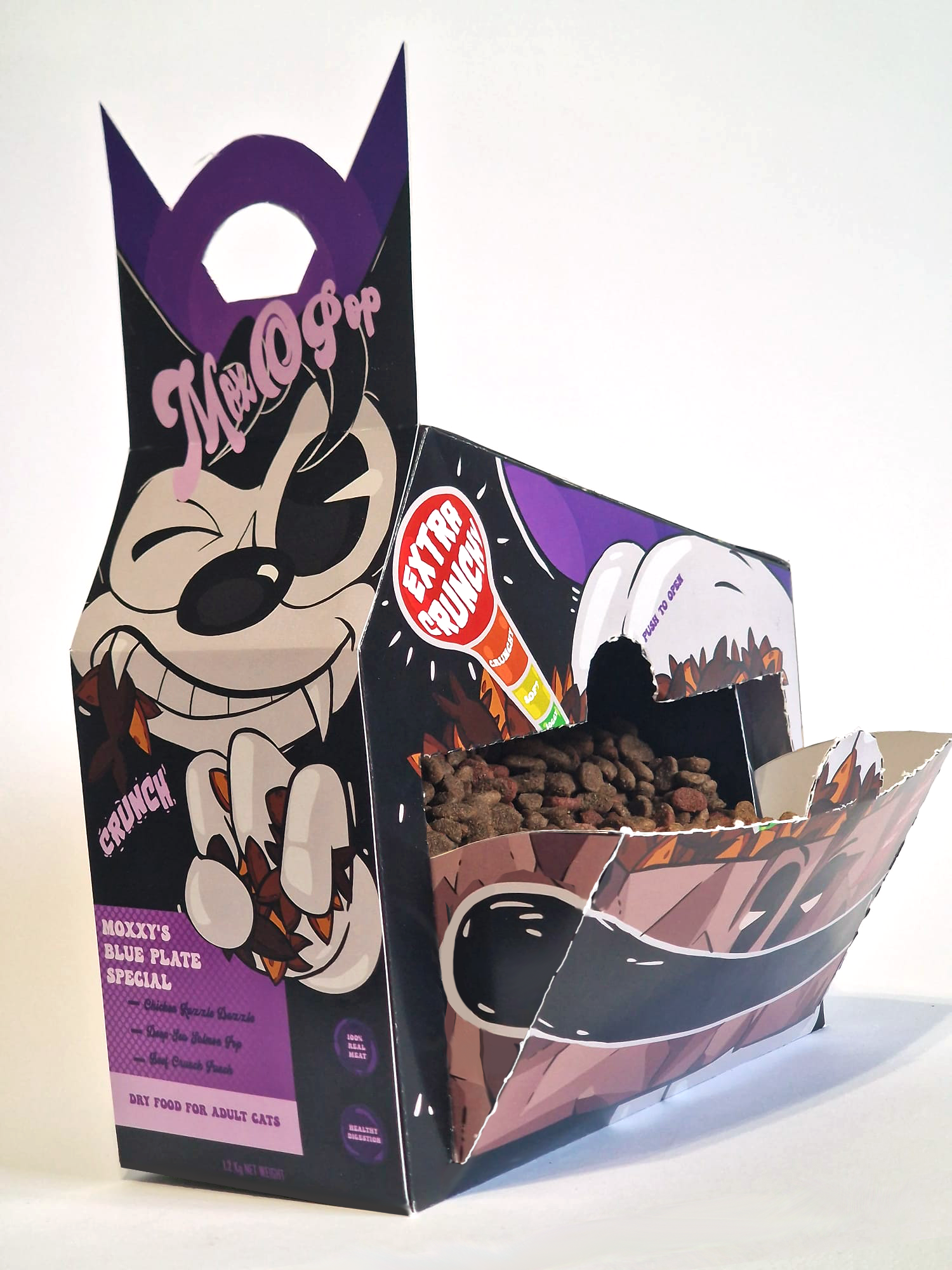 Mox-O-Pop: 2 in 1 Cat Food & Feeder