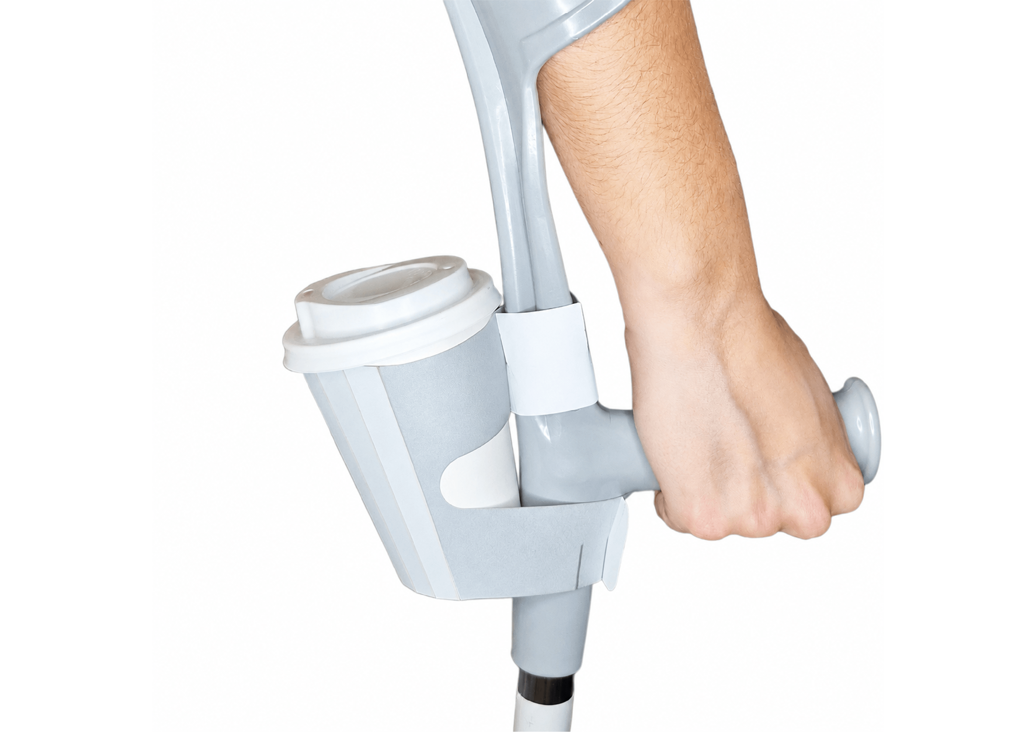 Innovative Crutch Cup Holder