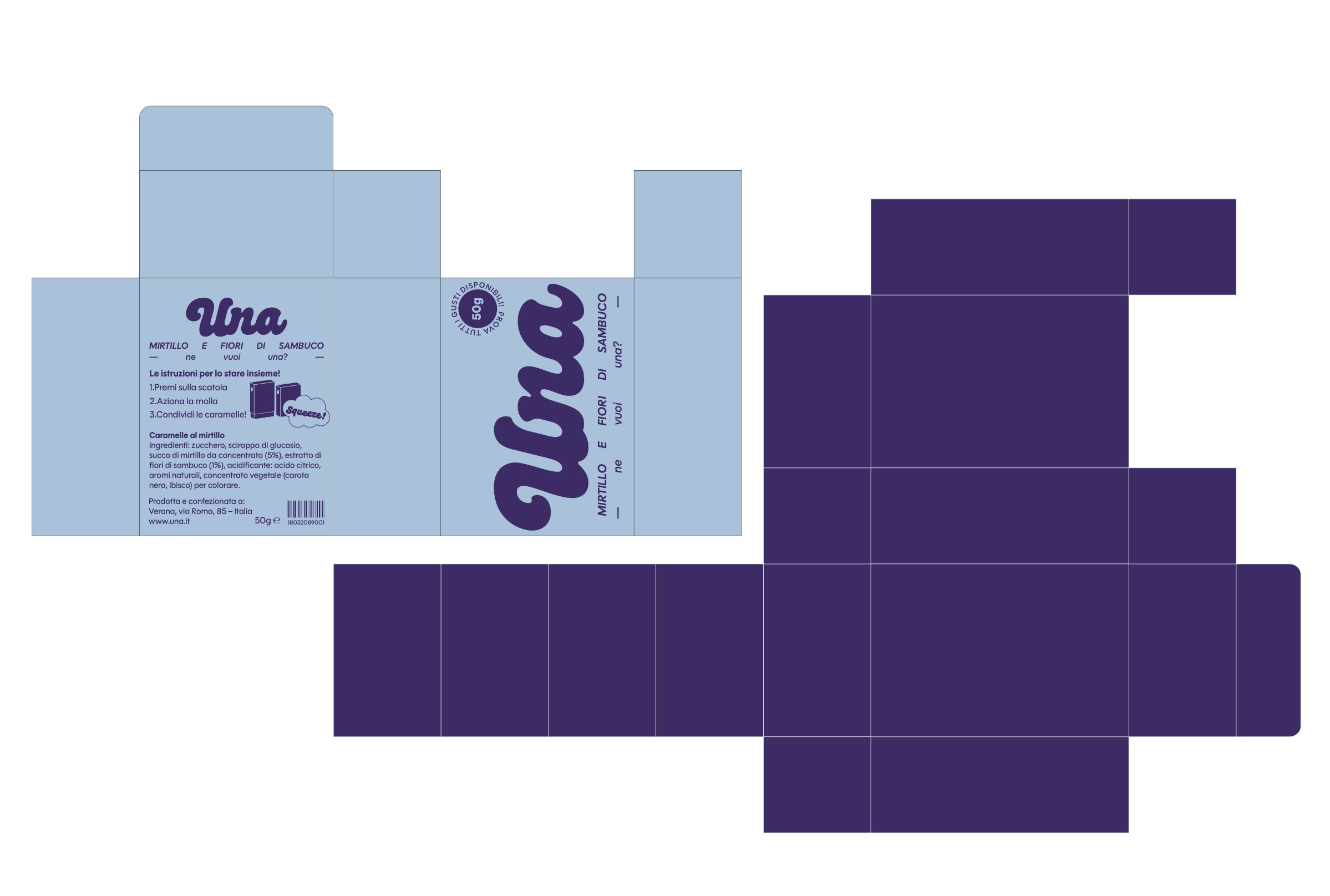 Slide & Spring Una Candy box