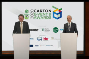 The speakers: Tony Hitchin, General Manager, Pro Carton, and Mike Turner, Managing Director, ECMA